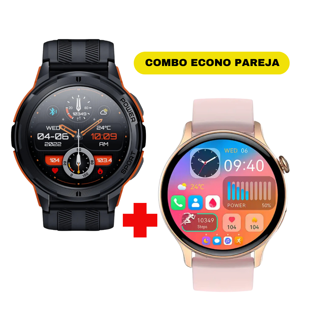 Combo Econo Smartwatch ideal pareja