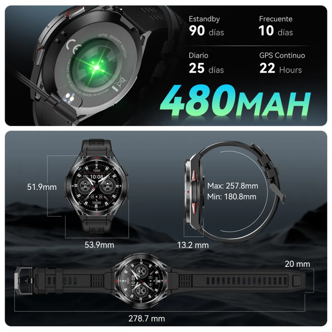 Smartwatch X2 Sports Gps Black