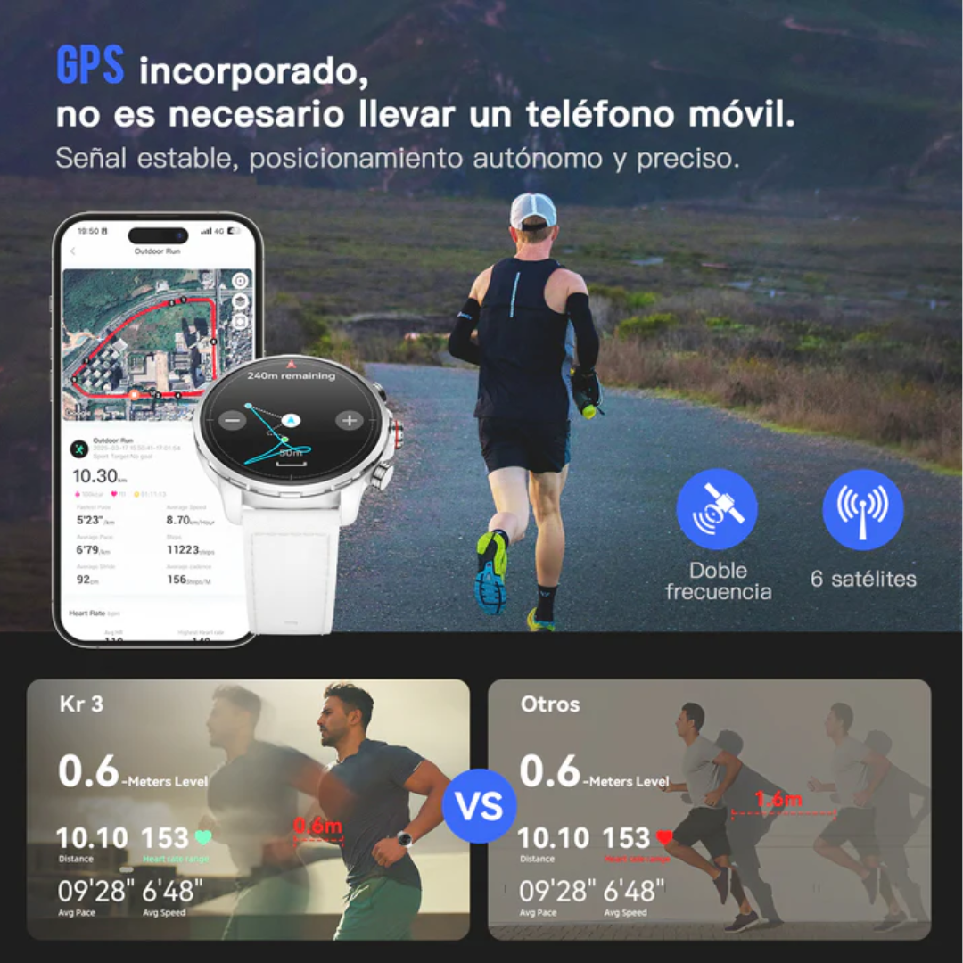 Smartwatch Kieslect KR ULTRA 3 GPS y 5ATM