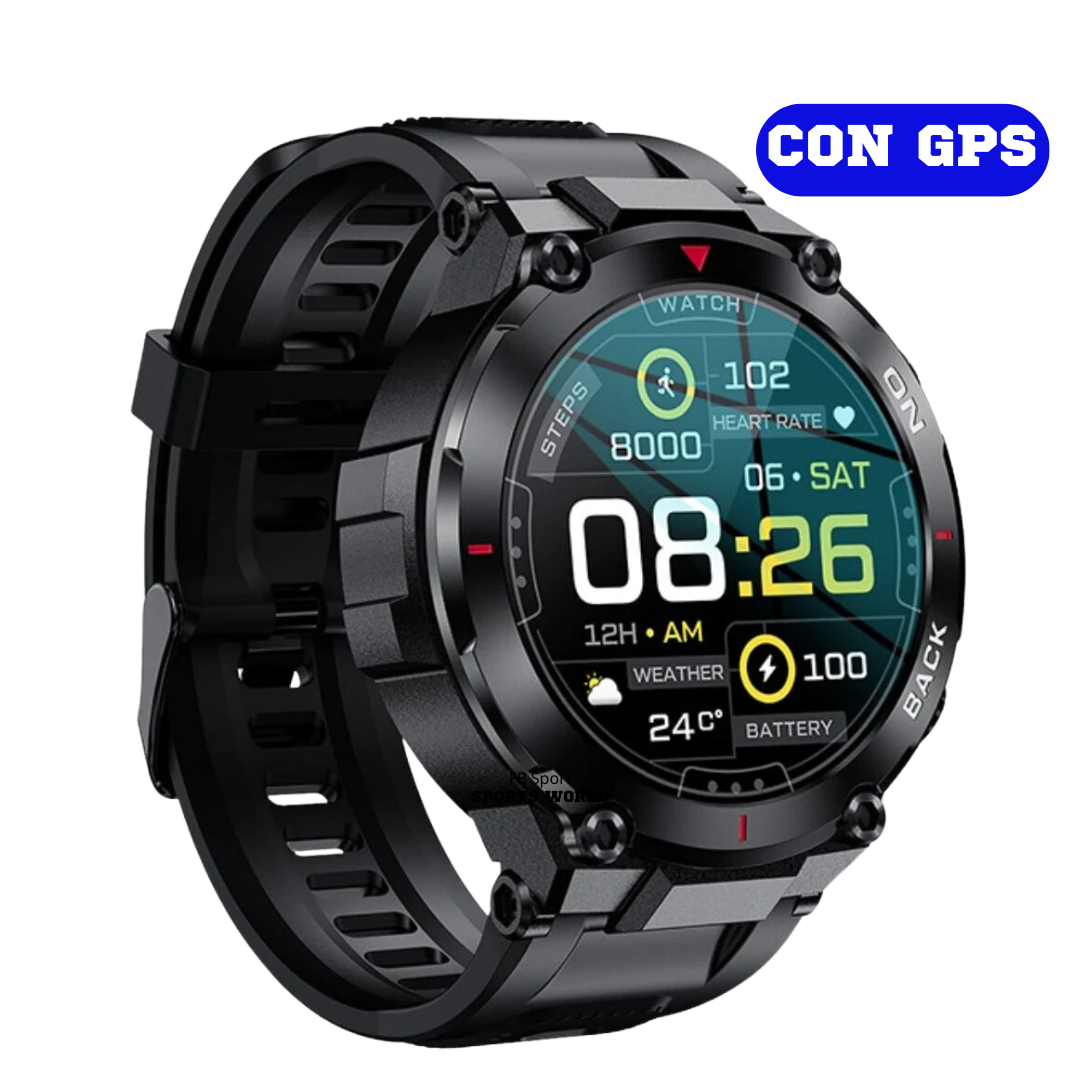 Smartwatch K37 GPS Sport Negro IP68
