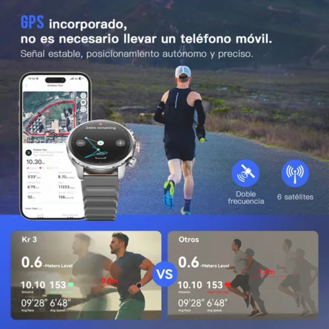 Smartwatch Kieslect KR3 GPS CON 5ATM