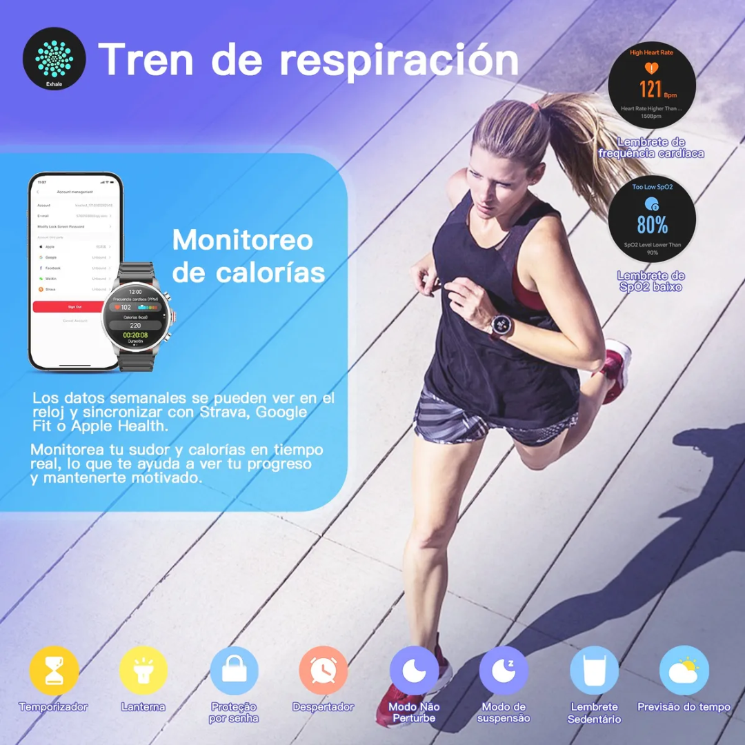 Smartwatch Kieslect KR3 GPS CON 5ATM