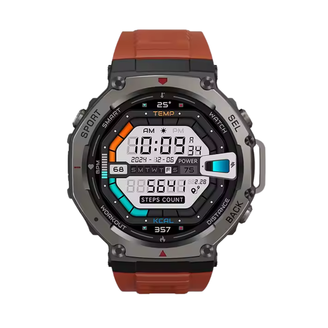 Smartwatch DM58 5ATM GPS Pulso Rojo