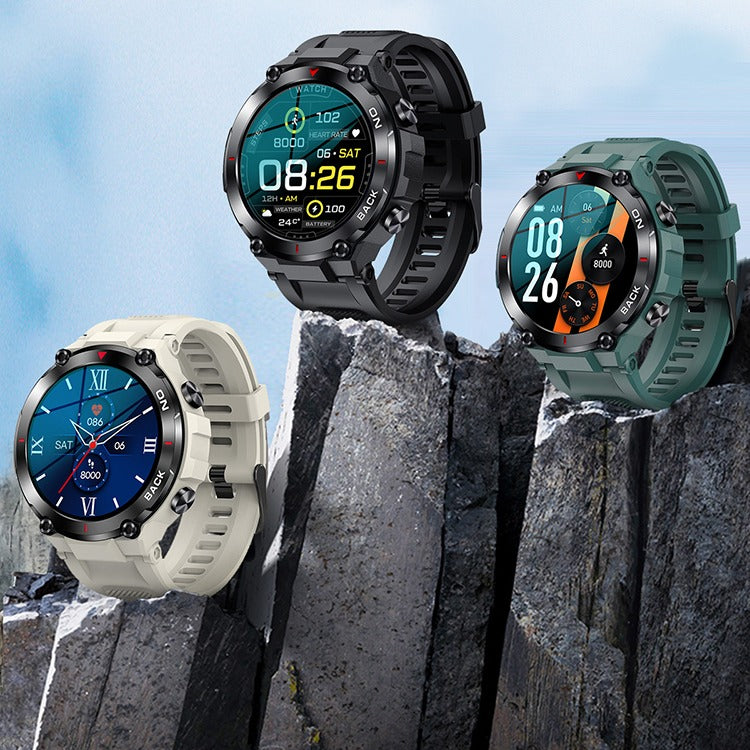 Smartwatch K37 GPS Sport Gris IP68 – Xendra Store